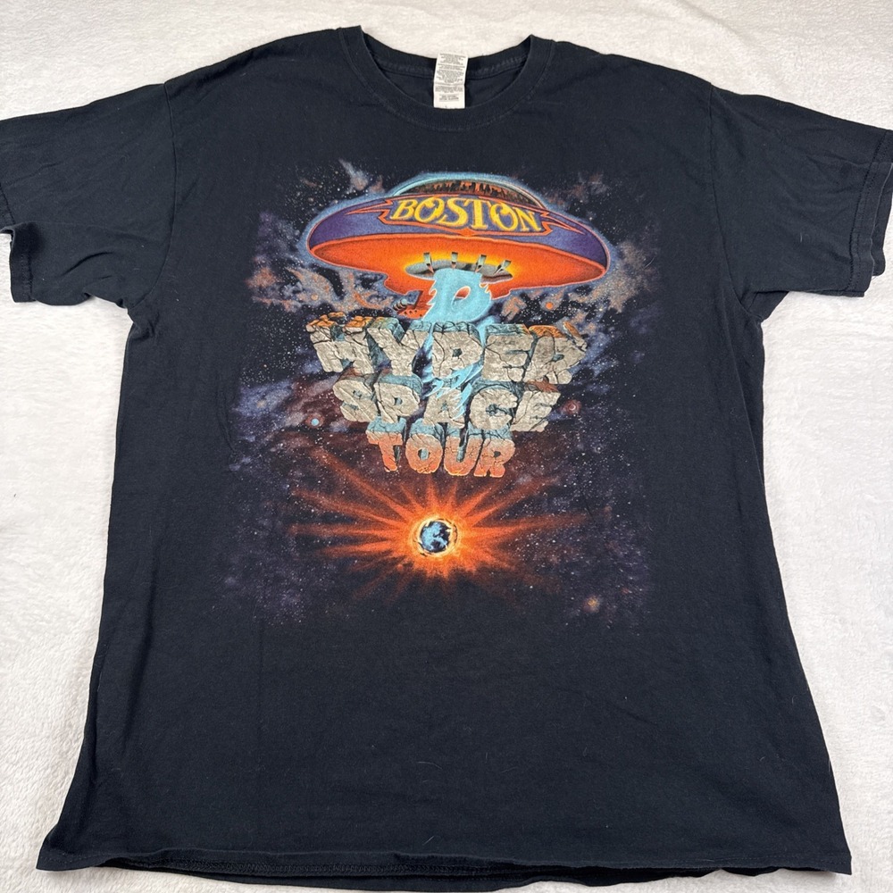 Boston Merchandise 2017 Hyper Space Tour Black Shirt Size Large